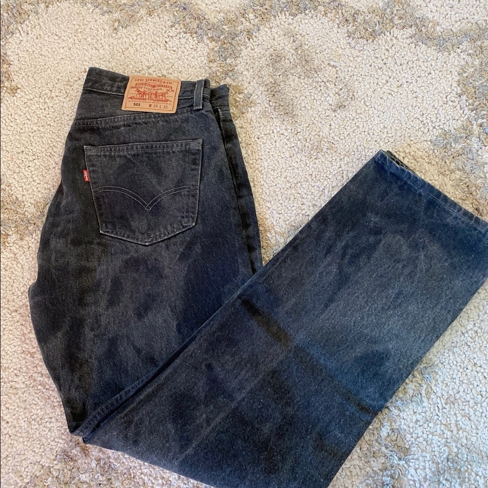 Levi’s 501 black jeans W 34 L 32